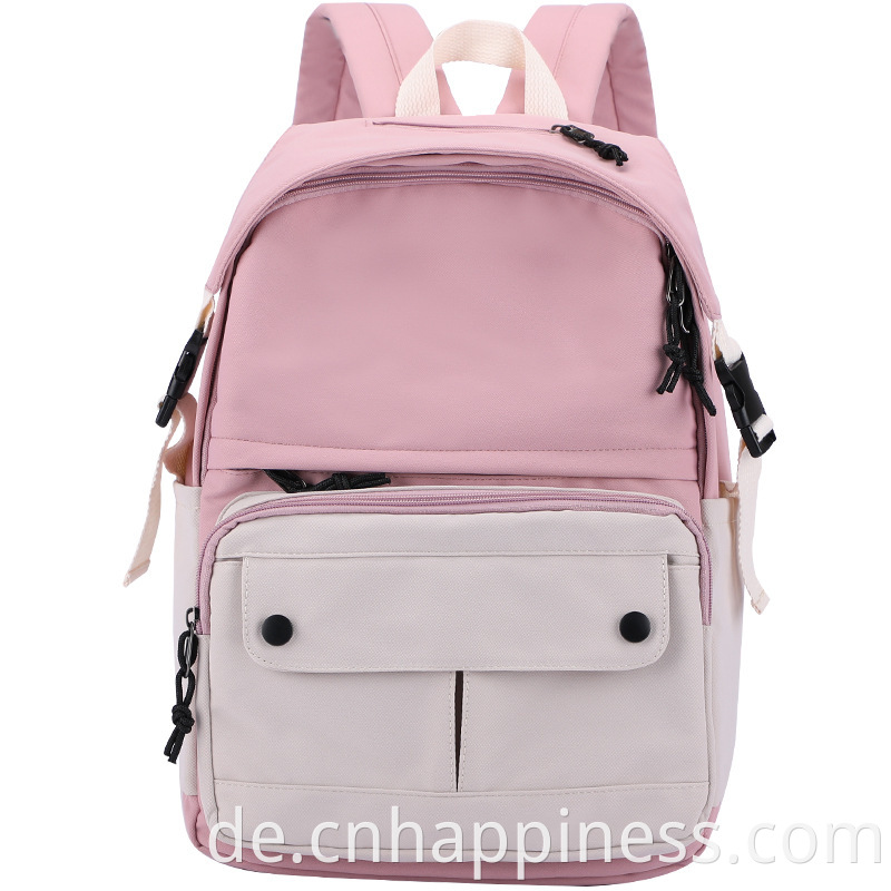 NEU Casual Pink Foldable Student Canvas Laptop -Fach -Schulter -Rucksacktaschen für Teenager